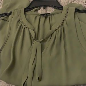 Light green work blouse